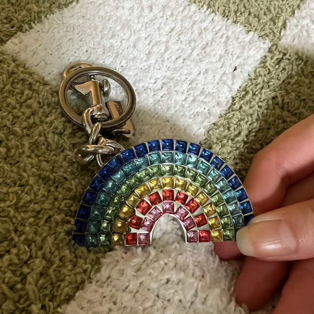 Coach Rainbow Keychain